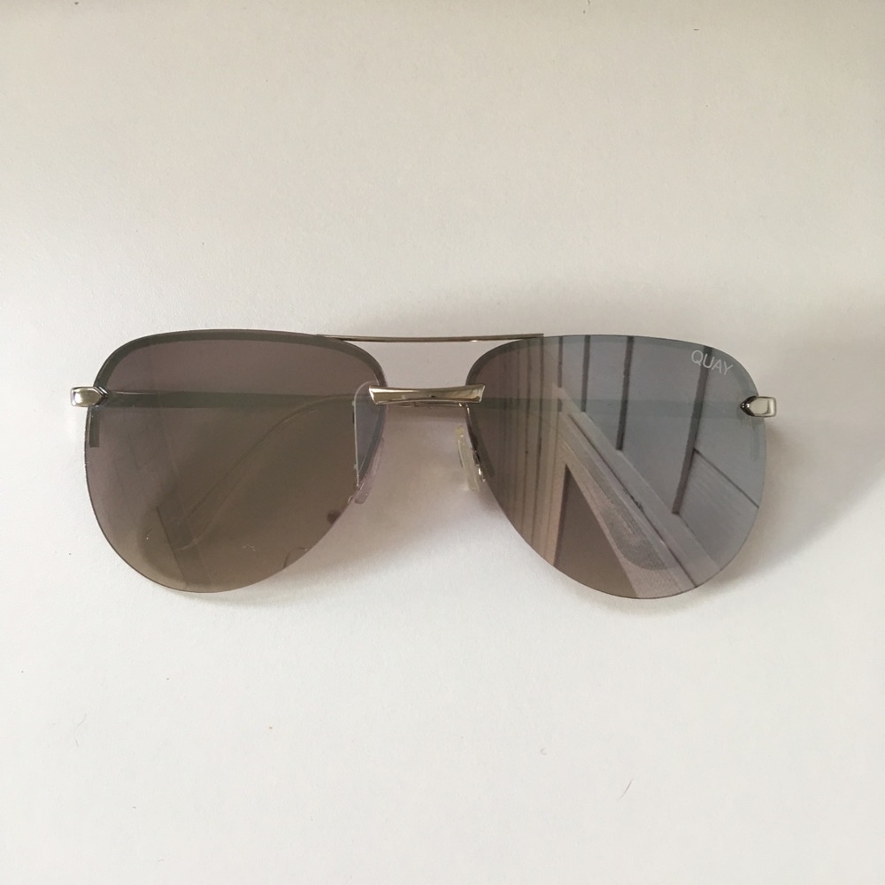 Quay The Playa mirrored Aviator sunglasses